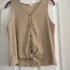 altar’d state button up tank top w tie